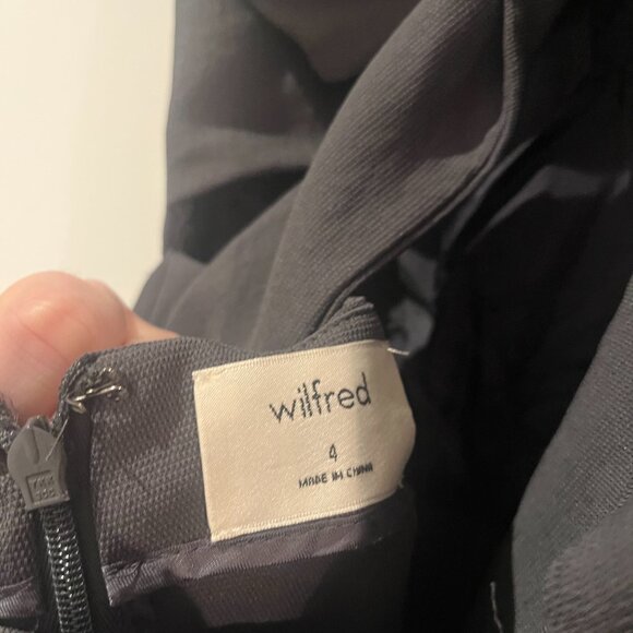 Aritzia Wilfred Ecoulement Jumpsuit Tie Back Dark Grey Size 4 - Picture 4 of 4